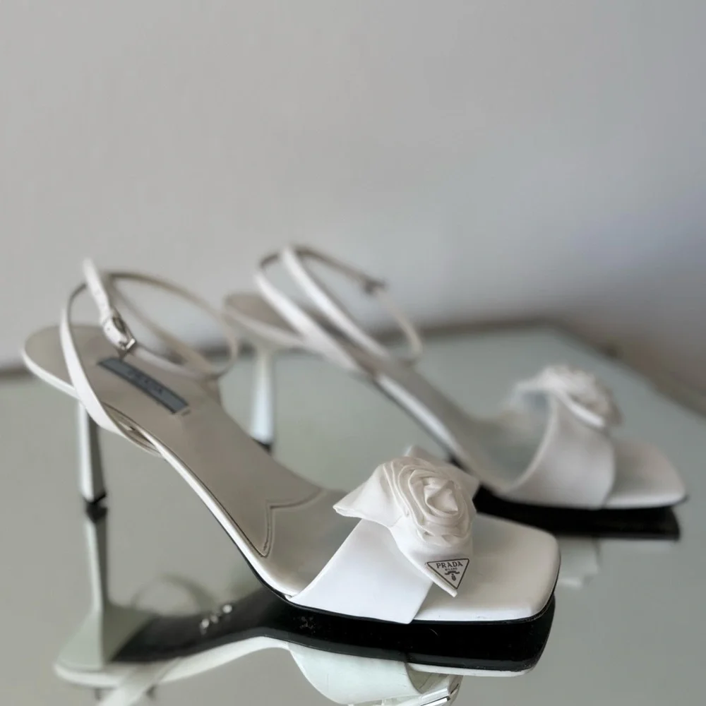 EUC PRADA Rosette leather sandals 41 - Picture 10 of 15